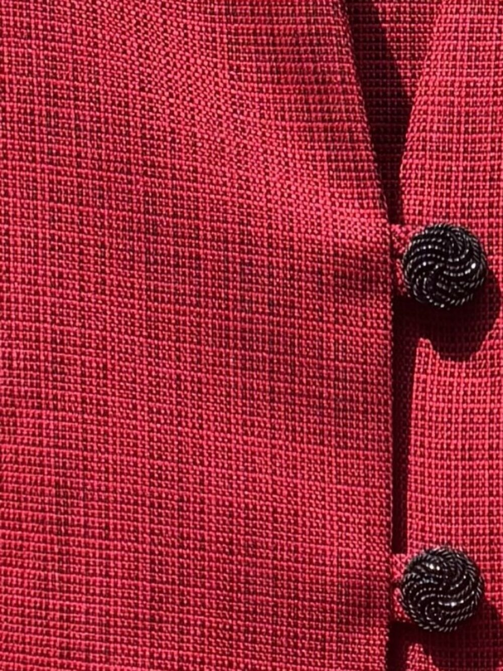 Vintage Textured Red Salon Studio Haband Blazer L